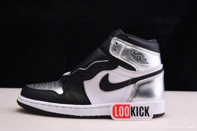 CD0461-001 OG JORDAN HIGH WMNS SILVER AIR 1 TOE 0718